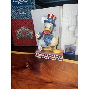 Jim Shore Disney Yankee Doodle Duck Donald USA Patriotic Rare Retired
